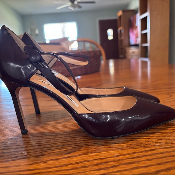 😍Manolo Blahnik Dark Brown Heels EURO 37.5/US 7 - Picture 4 of 11